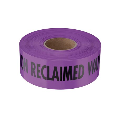 Milwaukee Tool 3" X 1000-FT SHIELDTEC PURPLE STANDARD STRETCH NONDETECTABLE "CAUTION RECLAIMED WATER DO NOT DRINK" 22-112